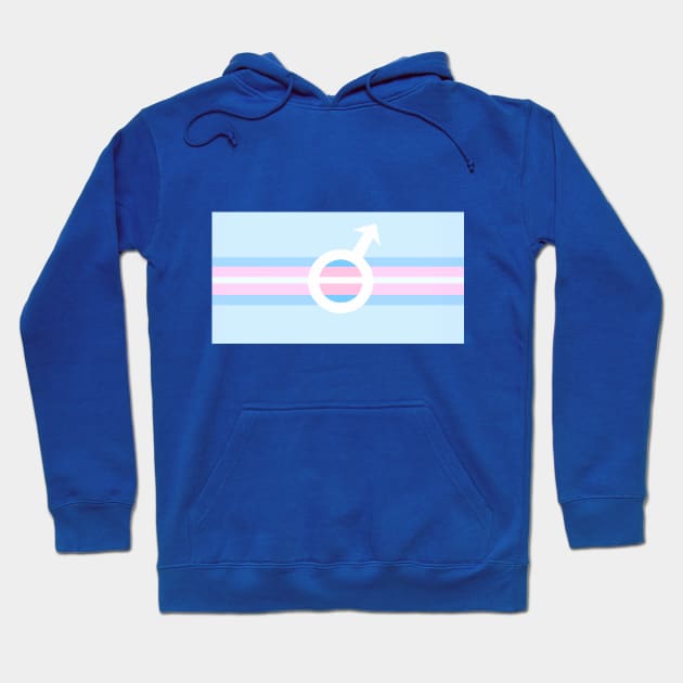 TRANS PRIDE (MALE) Hoodie by SmalltimeCryptid